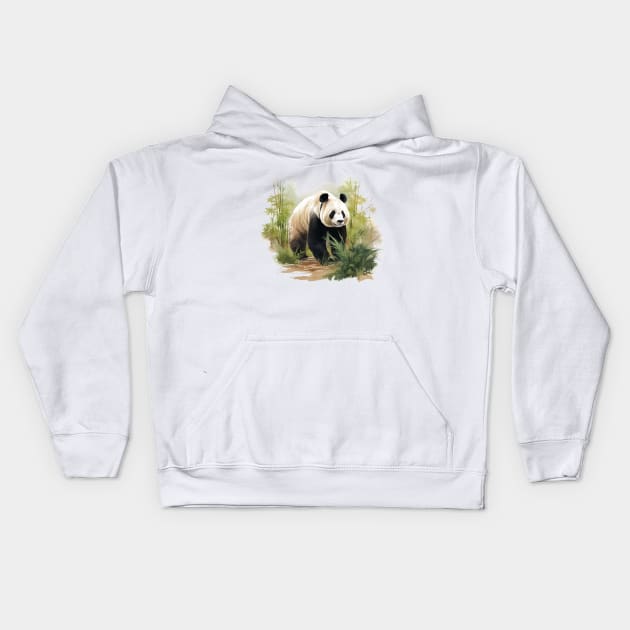 Giant Panda Kids Hoodie by zooleisurelife